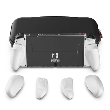 Skull & Co. GripCase OLED Pachet Dockable Transparent Capac de Protecție MaxCarry Caz Sac de Depozitare pentru Nintendo Comutator OLED
