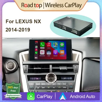 Wireless Apple CarPlay, Android Auto Decodor pentru Lexus NX 2014-2019, cu MirrorLink AirPlay USB aparat de Fotografiat din Spate Masina Funcții de Redare
