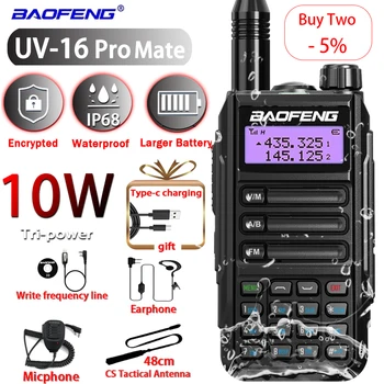 Baofeng UV16 Pro Pereche de Mare Putere Walkie Talkie IP68 Modernizate De UV-9R Plus UV82 UV5R Impermeabil VHF UHF CB Dual Band Radio