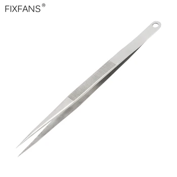FIXFANS 7 Inch din Oțel Inoxidabil de Precizie Pensete Lungi a Subliniat Vârful Fin pentru Bijuterii Ceasornicar Electronice Pensete Forceps Instrumente