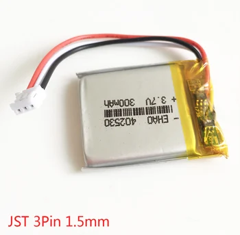 EHAO 402035 3.7 V 250mAh Litiu-Polimer LiPo Baterie Reîncărcabilă cu JST 1,5 mm 3pin Plug Pentru GPS Mp3 Smart Watch Bluetooth