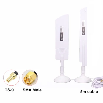 4G 5G antena router CPE PRO dual extern de frecvență wi-fi portabil, extensie extensie de semnal în aer liber SMA male conector TS9