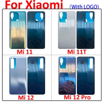 NOU Capacul din Spate de Sticlă Pentru Xiaomi Mi 11T / 11 Km / Km 12 Pro Capac Baterie Spate Carcasa Ușa de Sticlă Panou de Caz Cu Adeziv