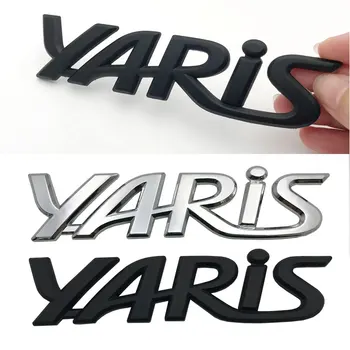 3D Plastic ABS Pentru Toyota Yaris Masina din Spate Emblema Portbagaj Insigna Autocolant Accesorii Auto