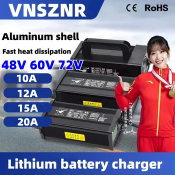 48V 60V 72V 20A 15A 12A 10A Baterie Li-ion Polimer încărcător Inteligent pentru 12V Litiu baterie LiFePO4 baterie litiu fosfat de fier încărcător