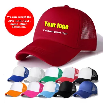Bărbați femei Personalizate logo-ul de imprimare șapcă de camionagiu Nou unisex casual, sepci de baseball DIY LOGO snapback pălării Casquette gorras