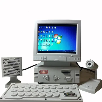 Retro 3.5-inch CRT Model de Calculator Portabil Consola de Joc Built-in de 180 de Jocuri Cu MICROFON Difuzor TV Box Joc Video, Ieșire Audio de 3,5 mm