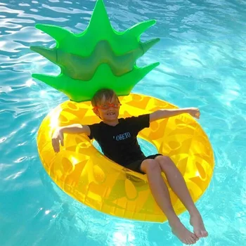 Gonflabile Ananas Piscinei de Înot Inel pentru Adulti Copii de Siguranță a Scaunului Piscină Float Tube în aer liber, Petrecere pe Plajă, Piscină cu Apă de Jucărie
