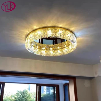 Noi moderne de cristal candelabru de tavan lux decor acasă aur, argint, cristal de iluminat camera de zi dormitor de iluminat