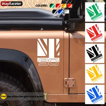 Union Jack Aripa Fata Aripa Laterală Autocolant Anglia Flag Grafică Corpul Decal Pentru Land Rover Defender 90 110 130 4X4 Accesorii
