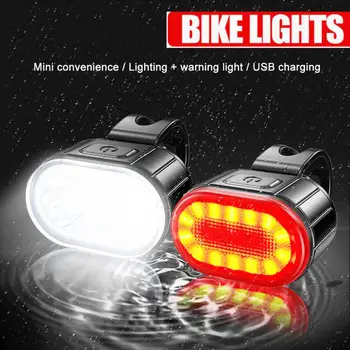 LED-uri de Biciclete de Munte Față de Lumină Lampă USB Reîncărcabilă Lanterna Bicicleta Biciclete Lanterna Far Accesorii pentru Biciclete Coada Lumina