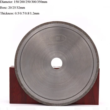 150-350 mm Diamant Disc de Tăiere Subțire de Ferăstrău Roata pentru Sticla de Bijuterii Jad Piatra