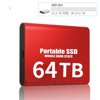 Portabil Mobil de Mare viteza Solid state Drive 4TB 8TB 16TB 64TB SSD, Hard Disk-uri Mobile de Stocare Extern Decives pentru Laptop