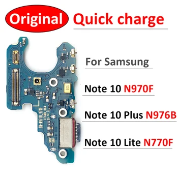 Original USB de Încărcare de Bord Port Dock Cablu Flex Conector Microfon Pentru Samsung Galaxy Note 10 Lite Plus N770F N976B N970F