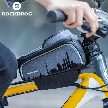 ROCKBROS Sac de Biciclete TPU Ecran Tactil de Sus Tub Sac Impermeabil 6.5 Inch Capacitate Mare de MTB Biciclete Rutier Geantă de Șa Biciclete Accesorii