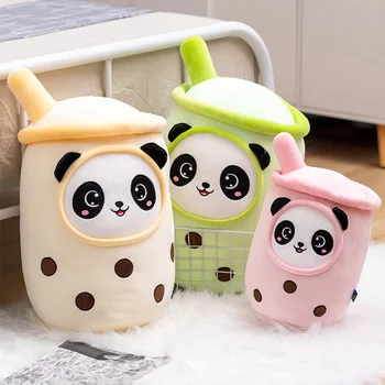 23~70cm Lovely Panda Bubble Ceașcă de Ceai în Formă de Pluș Ceai Lapte Pernă de Pluș Moale, Cu Tuburi de Aspirație Boba Cupa Perna Cadou Creativ