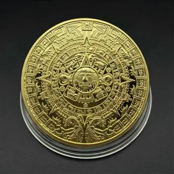 Piramidele Monede Maya Memorial Moneda Americană Monede Mexicul Aztec Aur și Argint Externe Non-moneda Monede Monede Comemorative