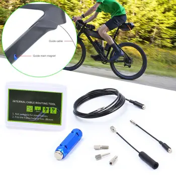 Rutare Internă A Cablului Instrument Pentru Biciclete Cadru Shift Hidraulice Furtun Sârmă Schimbator Interior Cablu Magnet Biciclete Rutiere