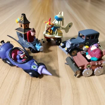 Wacky Races Familie de Mașini de Desene animate Drăguț Q Versiune Anime figurina Jucarie Model Ornament Copii Cadouri