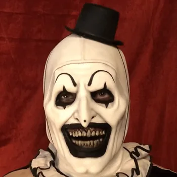 Joker Mască De Latex Terrifier Arta Clovnului Cosplay Măști De Groază Cască Integrală Costume De Halloween Accesoriu Carnaval Petrecere Elemente De Recuzită