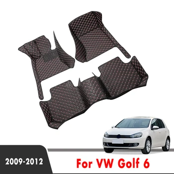 Auto Covorase Pentru Golf 6 2012 2011 2010 2009 Covoare Pad Personalizat Accesorii Interior Pedale Produsului Covor Pentru Volkswagen vw