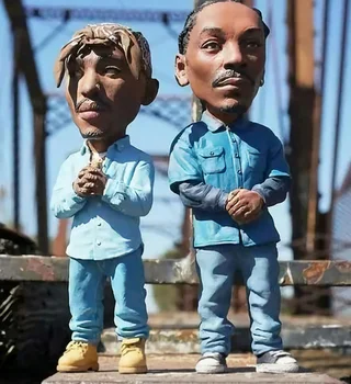 Noi Rapper-Ul Star Hip Hop Rece Tip Ornamente Creative Desktop Statuie Acasă Living Decor De Birou Papusa Figurina Rapper