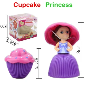 12pcs/lot Mini Magic Princess Cupcake Păpuși Parfumate Papusa Printesa Reversibile Tort Transforma pentru Papusa Printesa Cu Cutie de vânzare cu Amănuntul