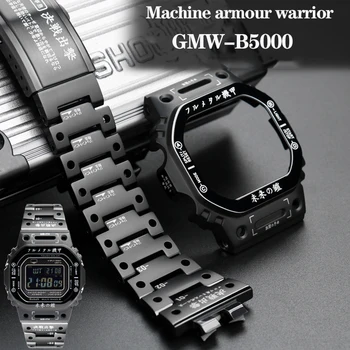 Pentru G-SHOCK Casio GMW-B5000 din Otel Inoxidabil Curea de Ceas și Cazul Modificate MechWarrior Proiect B5000 Bezel Bratara Watchband