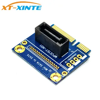 XT-XINTE mSATA la SATA Converter Card Mini SATA la 7Pin PCI-e Extensie Adaptor de bord Jumătate de dimensiune de 2.5