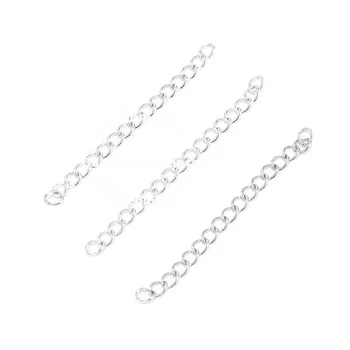 50pcs din Oțel Inoxidabil de 2 inch Sudat Extensie Lant Argint Placat cu Extender Coada Lanturi pentru Bijuterii DIY Face