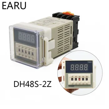 DH48S-2Z DH48S 0.01 s-99H99M 110V 220V 12V 24V Digital Programabil Timp de Comutare a Releului Temporizator de Întârziere De 8 Pini SPDT 2 Grup de persoane de Contact