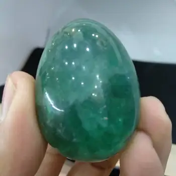 Piatră prețioasă de ou 1 buc 50*30mm Naturale Fluorit Verde ou Bile de Cristal de Vindecare Chakra Reiki Bile pentru decor