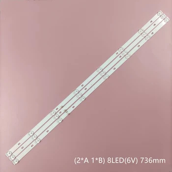Iluminare LED strip 8 lampă pentru TCL JS-D-JP395DM-A81EC JS-D-JP395DM-B82EC E395DM1000 MCPCB D40-M30 40BF400 JS-JP400M81E01 02
