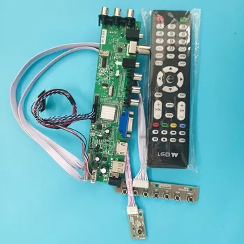 Kit Pentru B156RW01 V0 B156RW01 V1 B156RW01 V3 DVB-T DVB de la distanță controler de bord digital 1600X900 VGA AV pentru TV LED LVDS USB HDMI 15.6