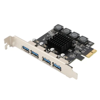 4 Port USB 3.0 PCI Express Card USB 3.0 PCI-E Card de Expansiune PCIE Pentru USB 3.0 Adaptor de Card Pentru PCIE 1X, 4X, 8X, 16X Slot