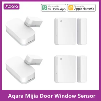 Aqara Ușa Ferestre de Senzori Zigbee Conexiune Wireless de Alarmă Smart Mini Senzor de Usa lucra Cu Mijia Gateway-ul XiaoMi Acasă HomeKit APP
