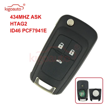 Kigoauto Cruze flip cheie de la distanță 3 butonul de 433 Mhz pentru Chevrolet cheie auto cu cip ID46 2010 2011 2012 2013 2014
