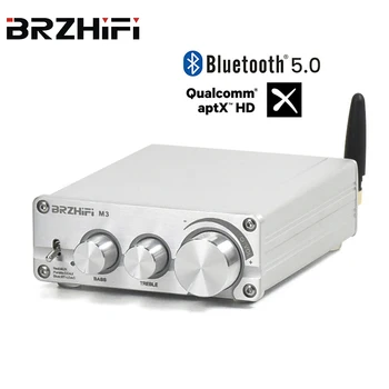 BRZHIFI Bluetooth-compatibil 5.0 QCC5125 Amplificator 2*80W Putere HD Audio AUX APTX APTX-HD HiFi Mini Amp DIY Stereo Home Theater